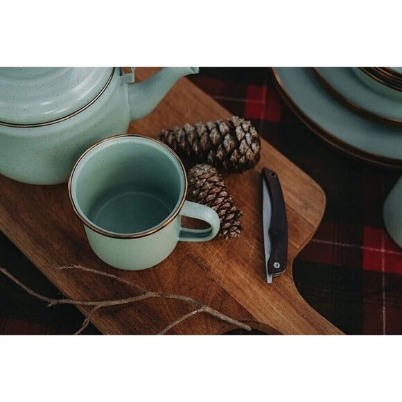 Barebones Enamel Cup Set, Mint Camping Hiking Cups - Picture 1 of 5